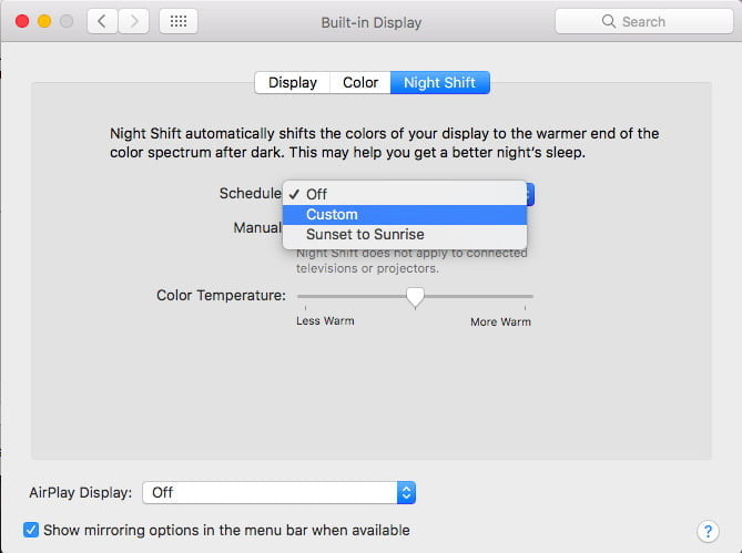 screen color filter software for mac help